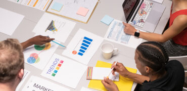 A Team Working together to Create an Marketing Strategy