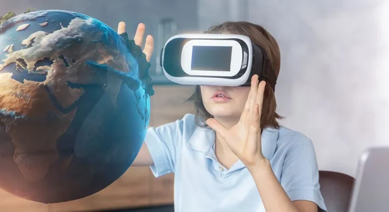 An Beautiful Image representing how VR Works